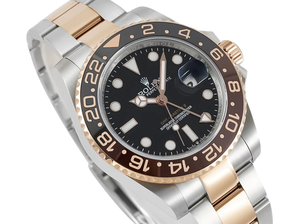 GMT-Master II Two Tone Rose Gold and Stainless Steel 'Root Beer' (40mm)