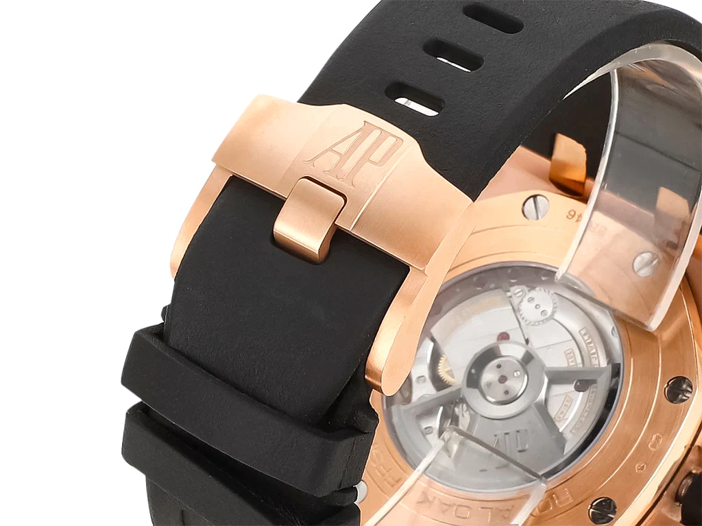 Royal Oak 'Offshore Chronograph' Pink Gold with Black Dial and Subdials (44mm)