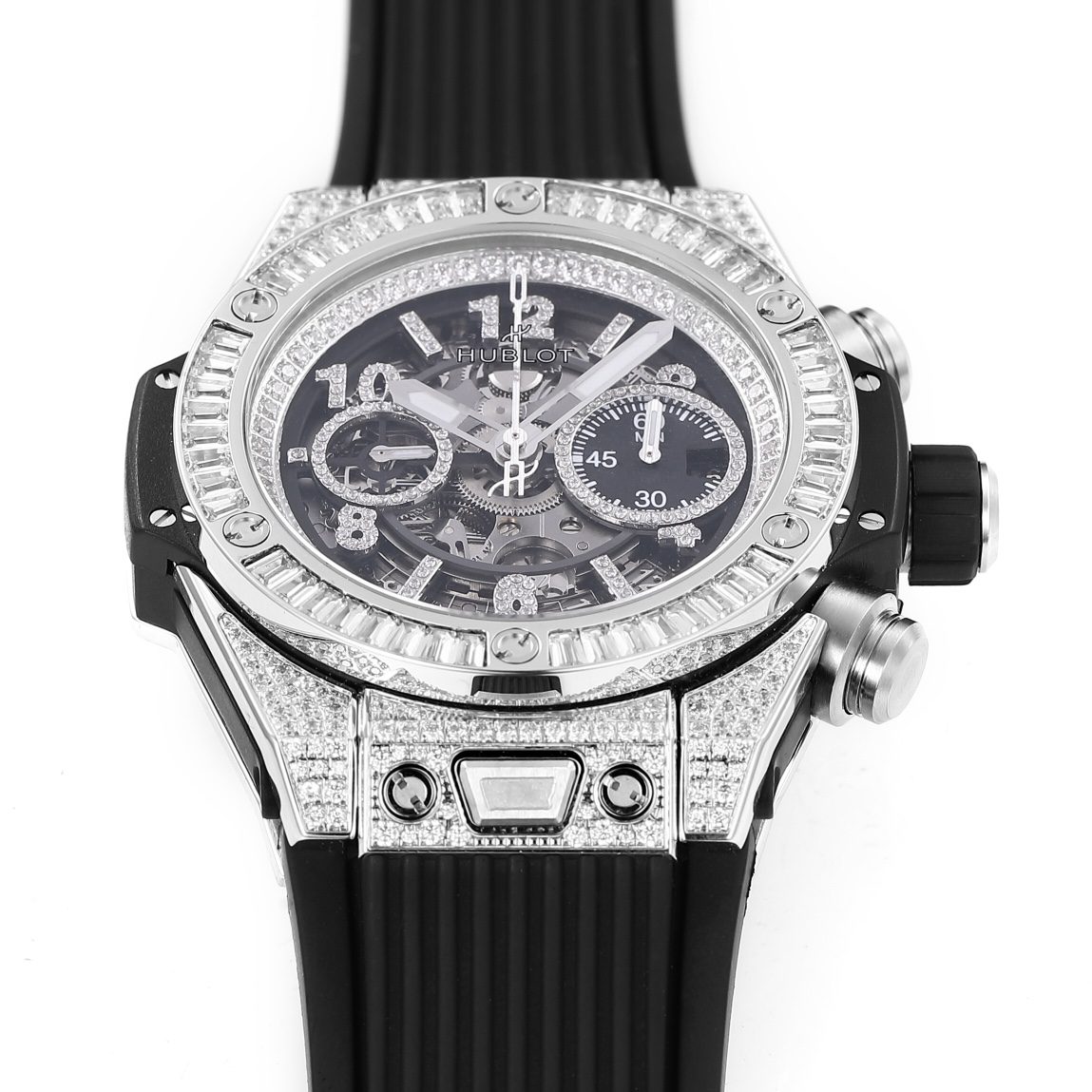 BIG BANG Unico Titanium Alloy Case with Diamonds and Grey Dial (44MM)