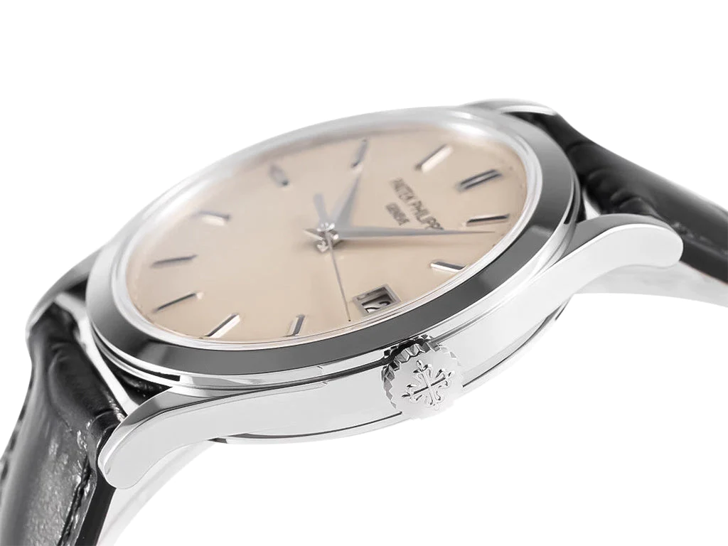 Calatrava Stainless Steel with Ivory Dial (38mm)