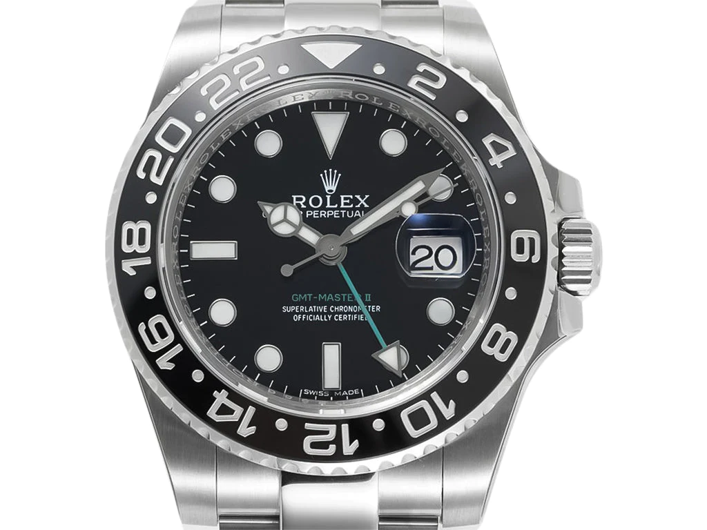 GMT-Master II Stainless Steel with Black Dial (40mm)