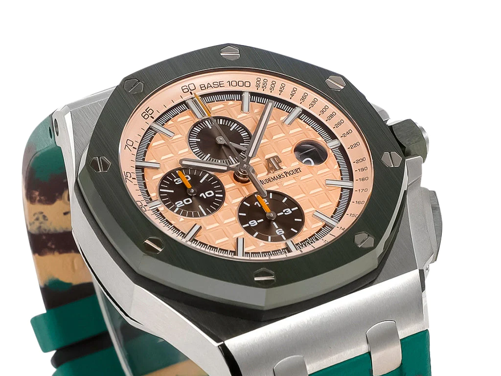 Royal Oak 'Offshore Chronograph' Stainless Steel with Beige Dial (44mm)