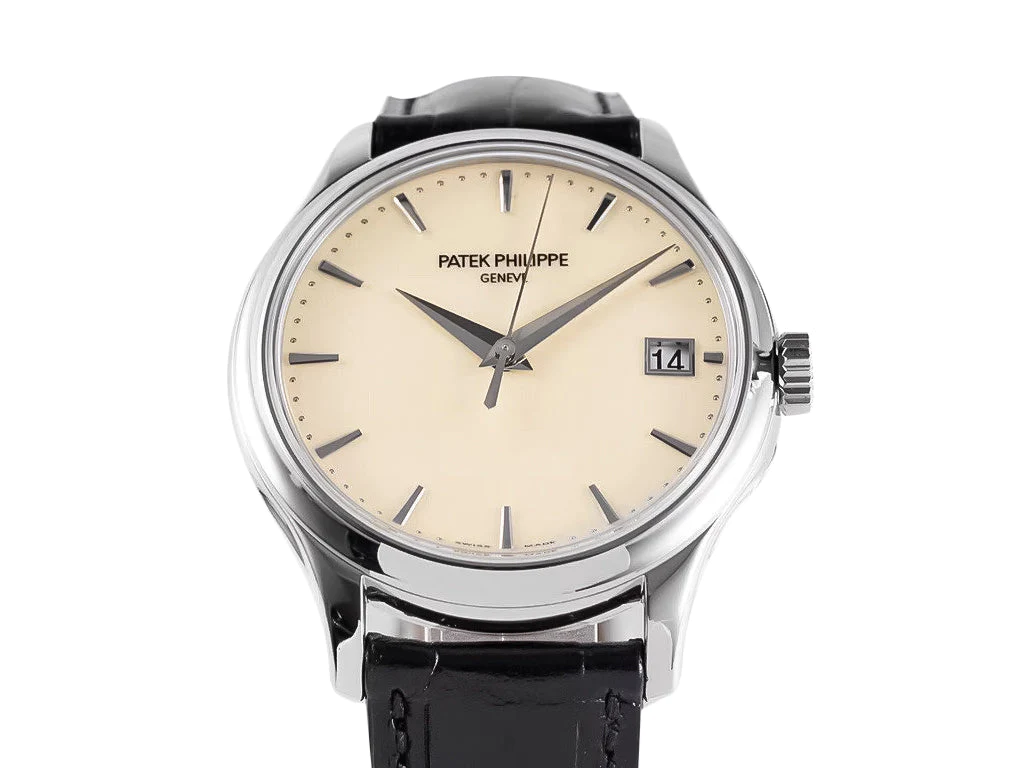 Calatrava Stainless Steel with Ivory Dial (39mm)