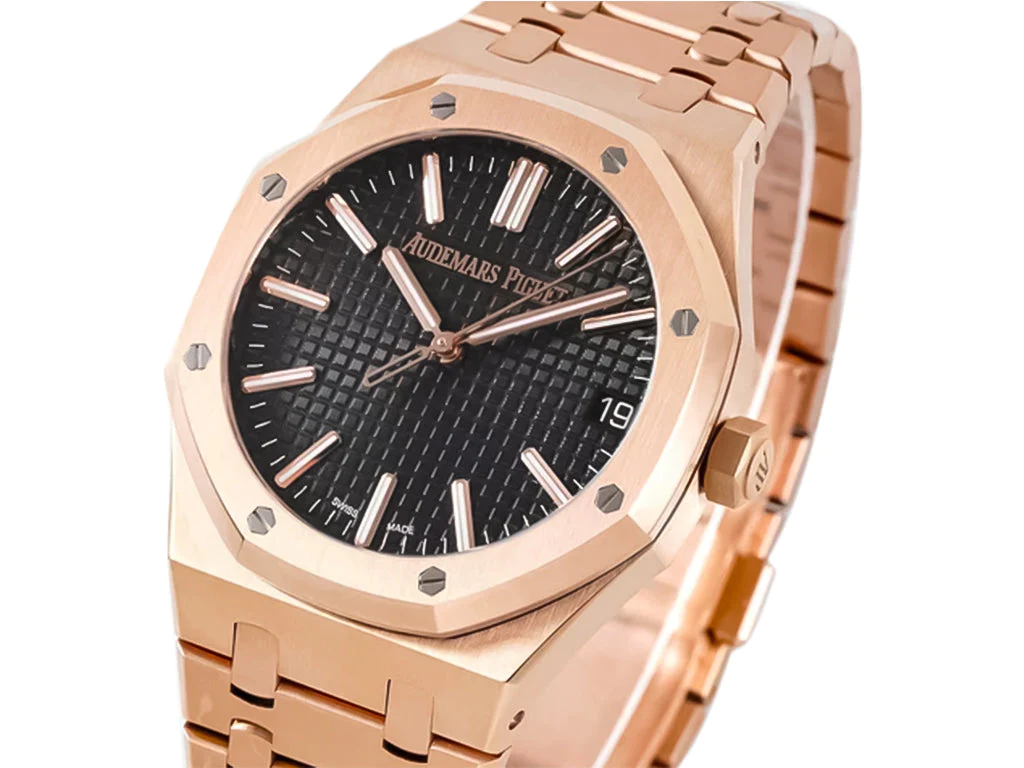 Royal Oak Pink Gold '50th Anniversary' with Black Dial (41mm)