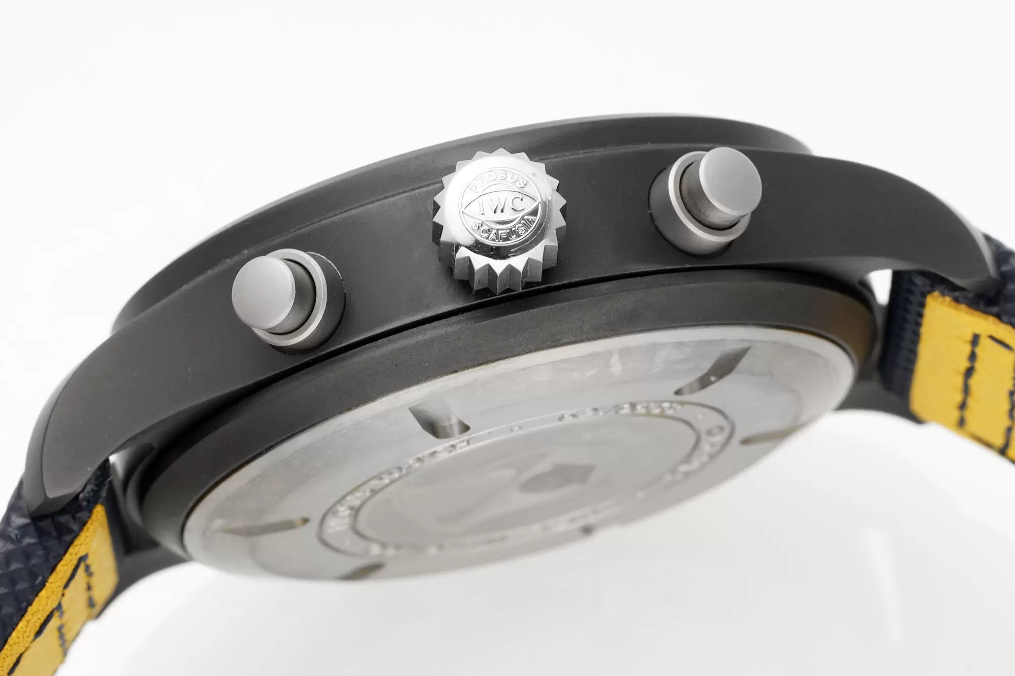 IWC Pilot's Watch Blue Angle Ceramic Case with Black Dial(44mm)