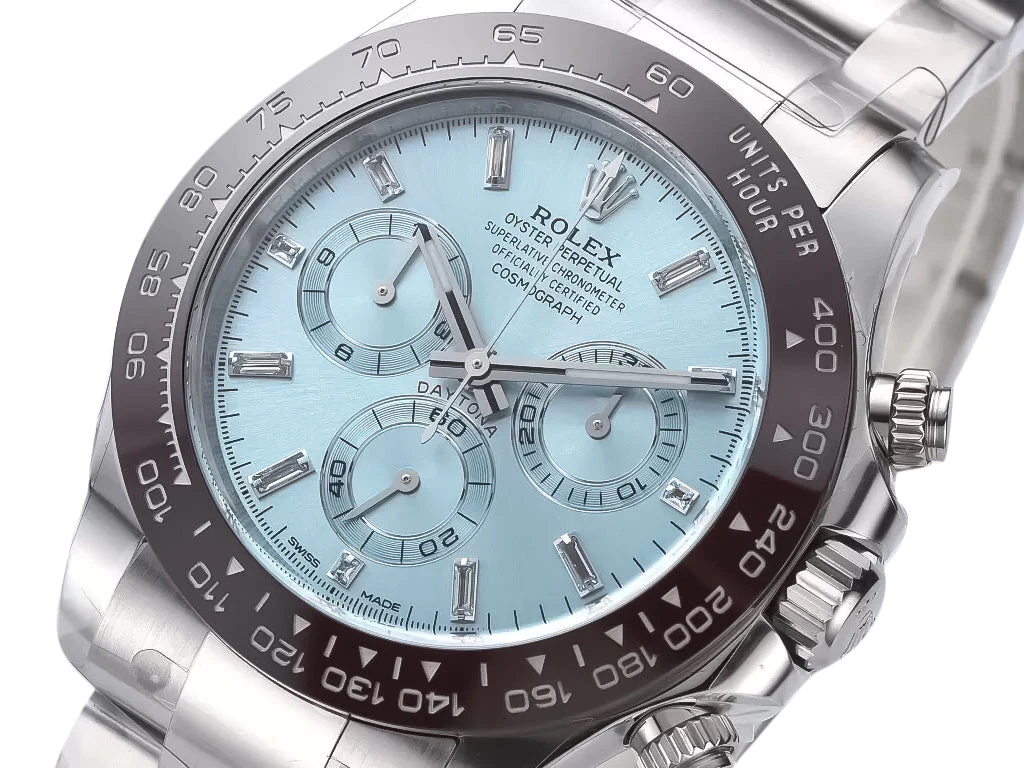 Cosmograph Daytona Platinum with Ice Blue Diamond Dial