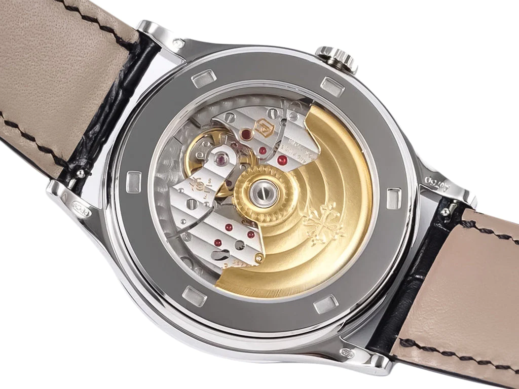 Calatrava Stainless Steel with Diamond Black Dial and Diamond Bezel (38mm)