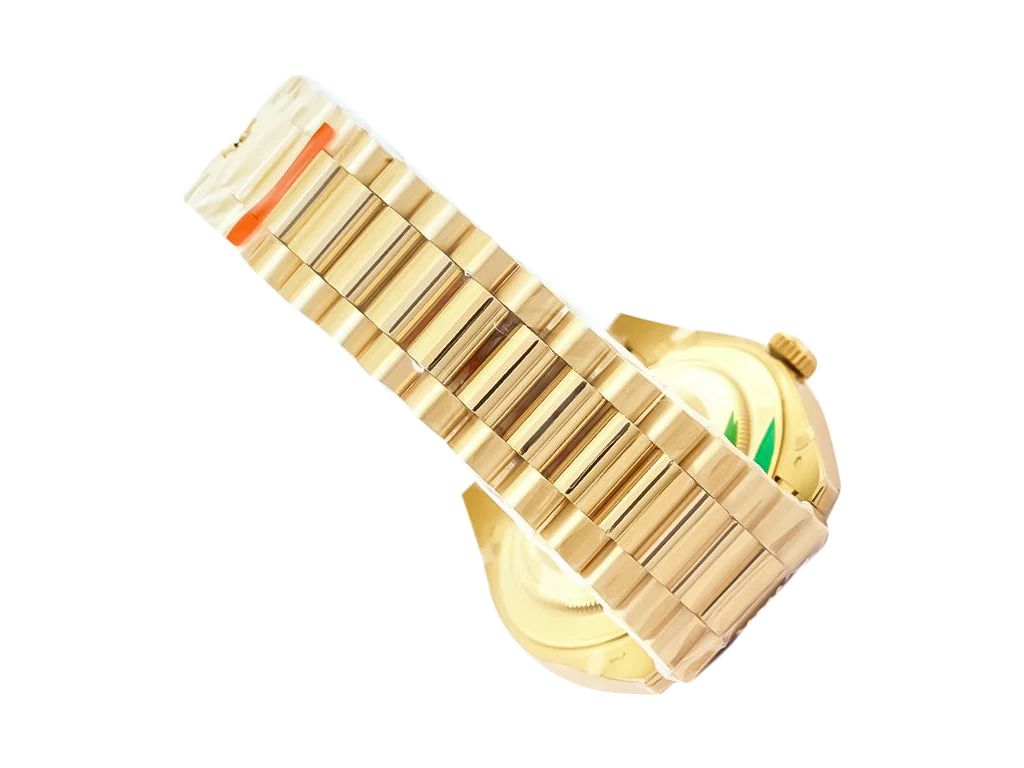 Day-Date 40 Yellow Gold 'President' with Onyx Diamond Dial and Fluted Bezel