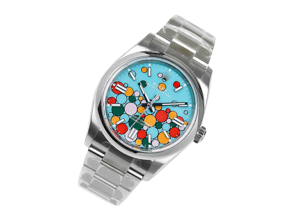 Oyster Perpetual 36 Stainless Steel with Turquoise Dial (Celebration Motif)