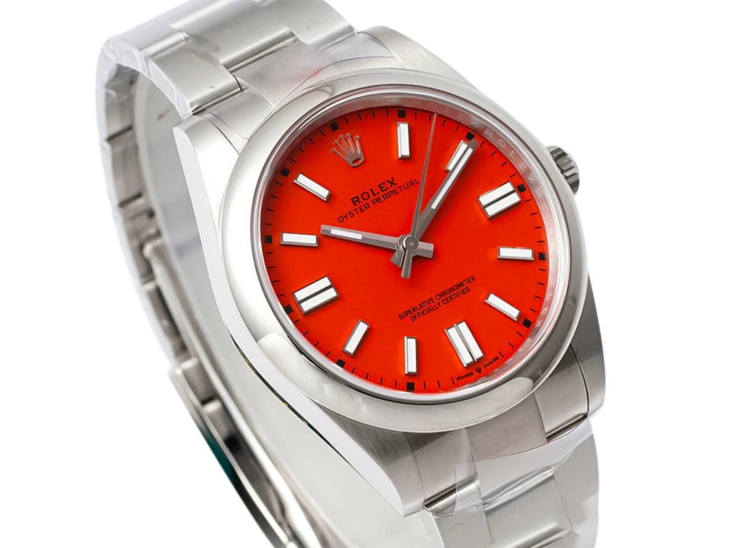 Oyster Perpetual 41 Stainless Steel with Red Dial