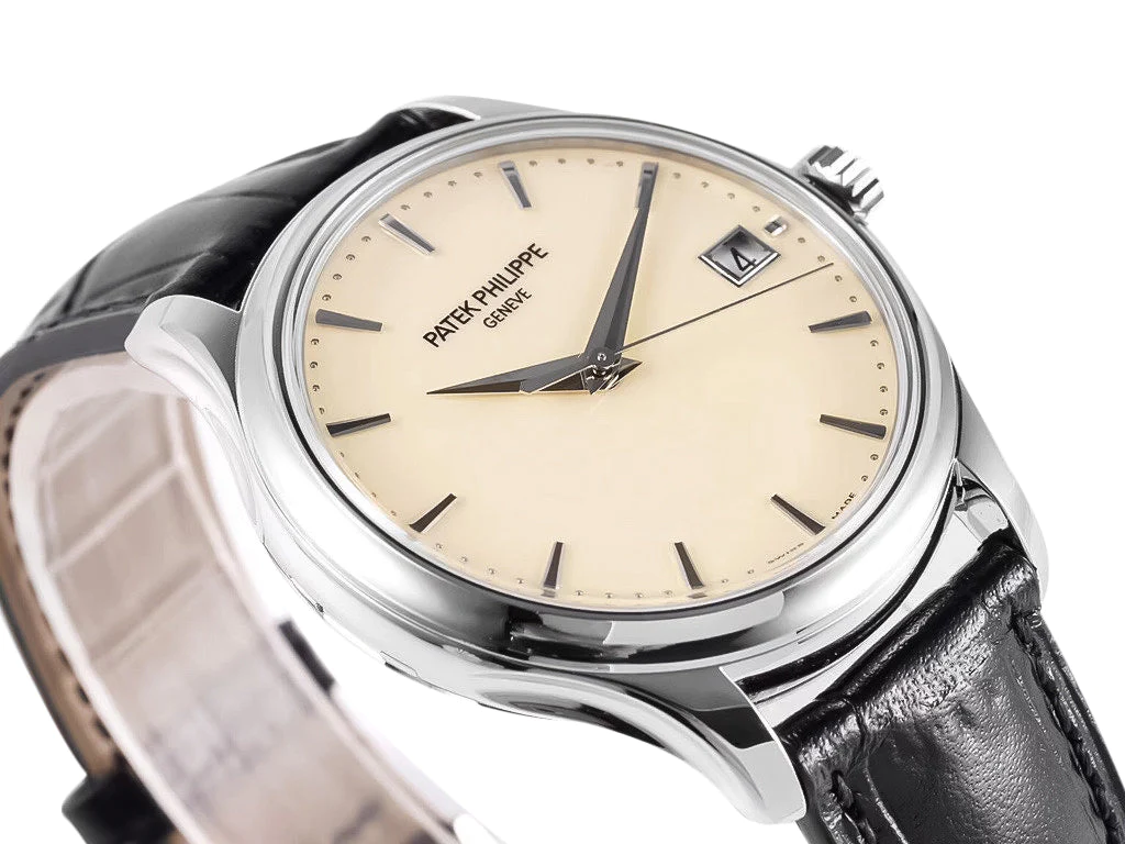 Calatrava Stainless Steel with Ivory Dial (39mm)