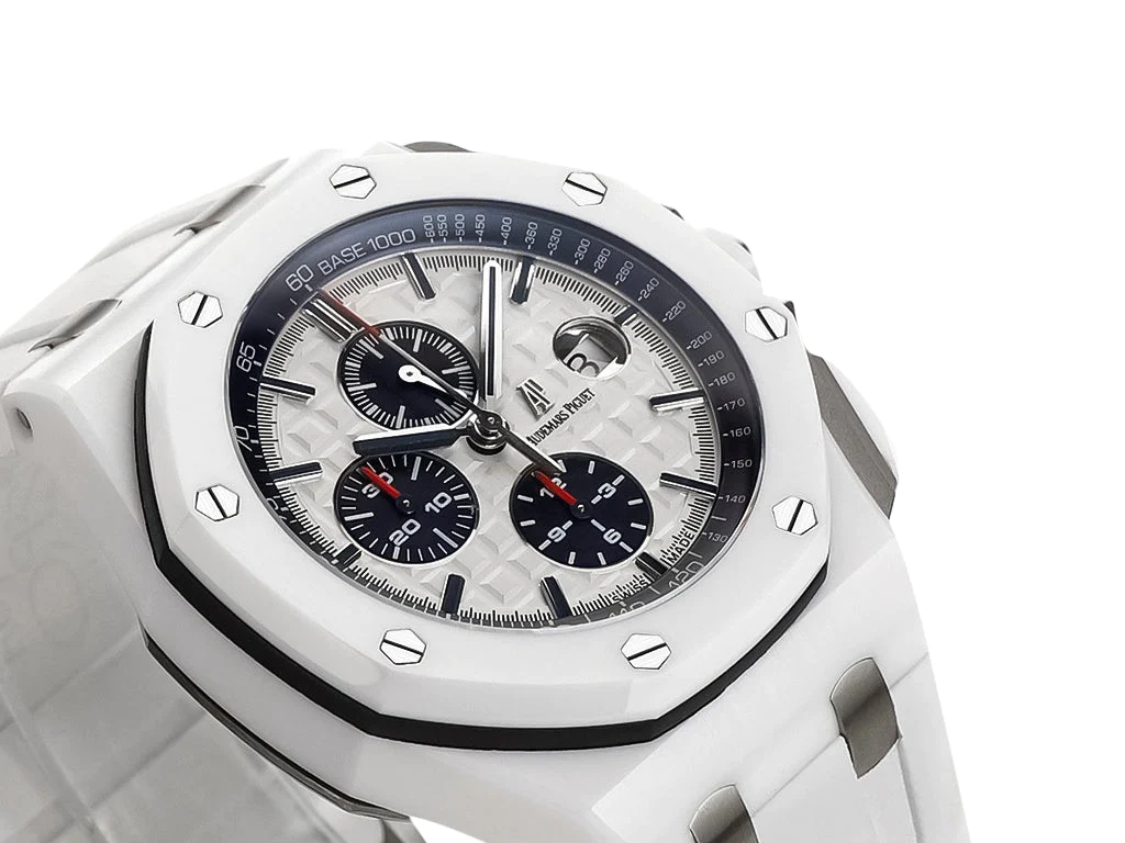 Royal Oak 'Offshore Chronograph' Ceramic with White Dial (44mm)