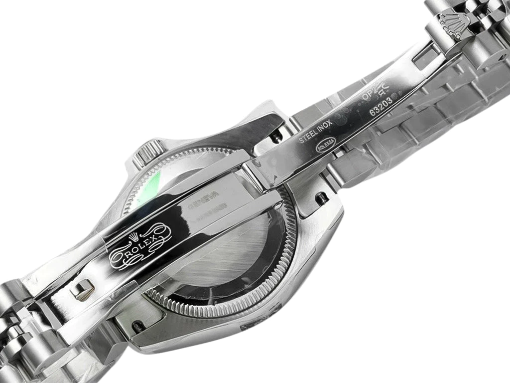 Lady-Datejust 28 Stainless Steel on Jubilee with Pink Dial (Roman Numerals) and Fluted Bezel