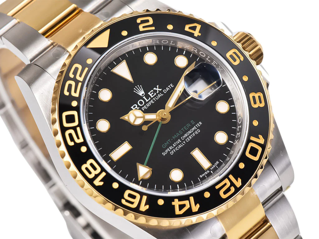 GMT-Master II Two-Tone Rolesor with Black Dial on Oyster (40mm)