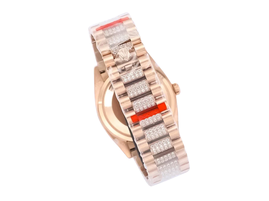Day-Date 36 Rose Gold 'President' with Diamond Rose Dial and Diamond Bezel