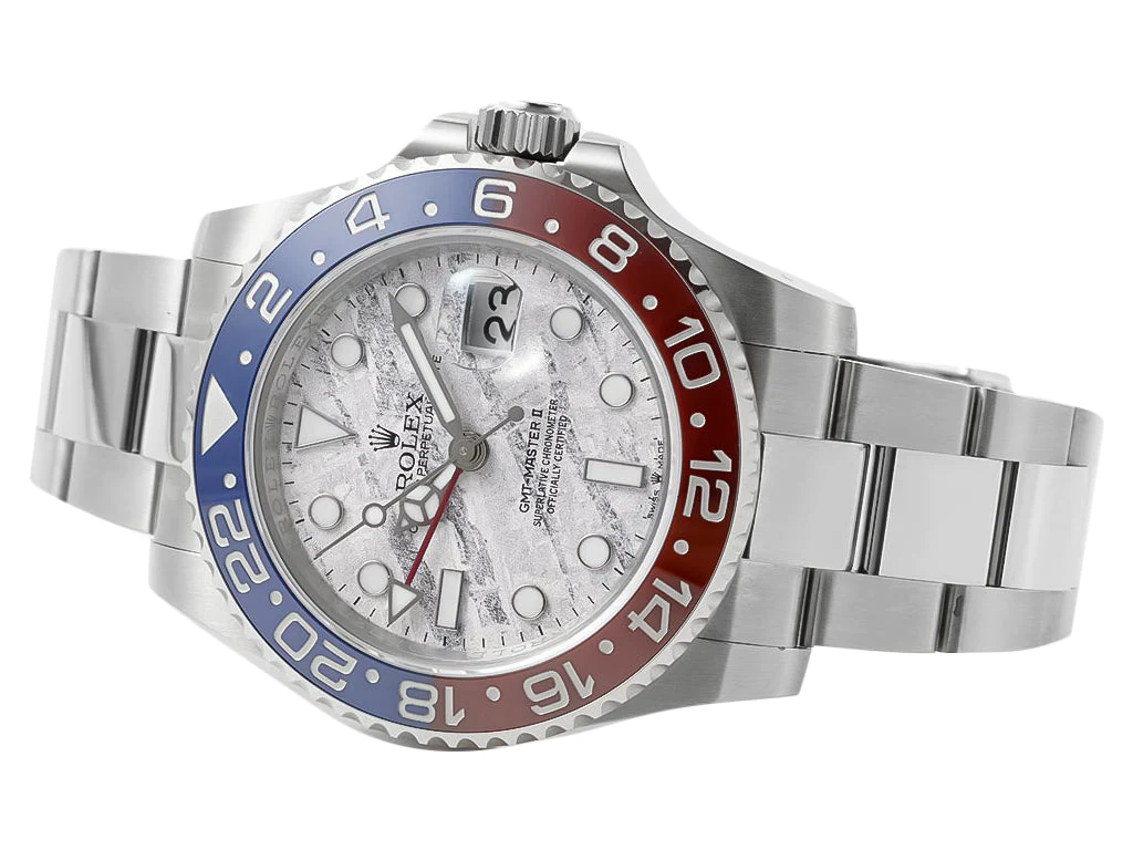 GMT-Master II Stainless Steel 'Pepsi' with Meteorite Dial (40mm)