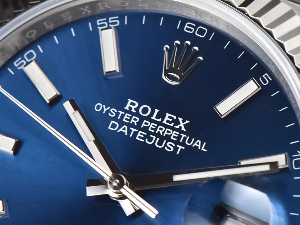 Datejust 41 Stainless Steel on Jubilee with Blue Dial and Fluted Bezel