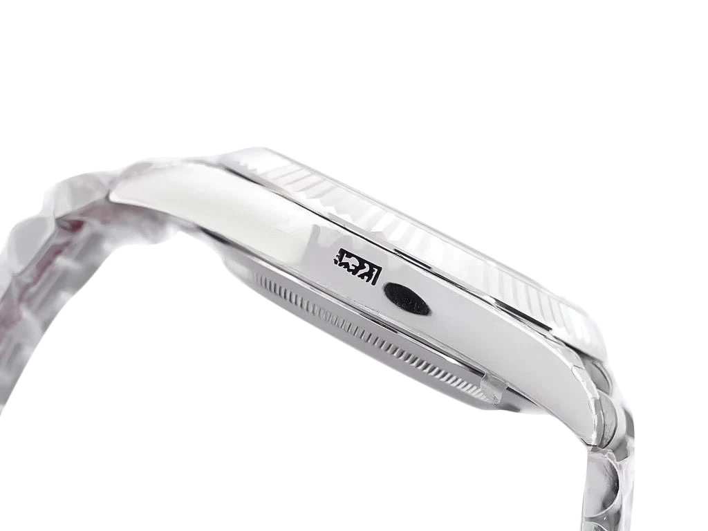 Day-Date 40 White Gold 'President' with White Dial (Roman Numerals) and Fluted Bezel