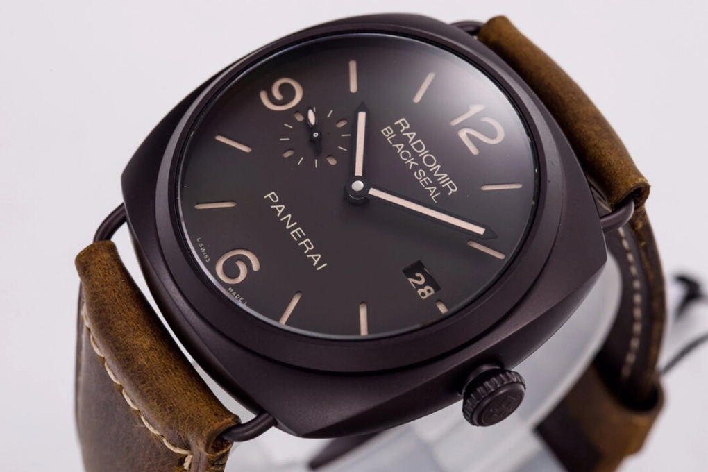 Radiomir Composite Black Seal 3 Days Automatic with Brown Dial and Brown Strap (45mm)