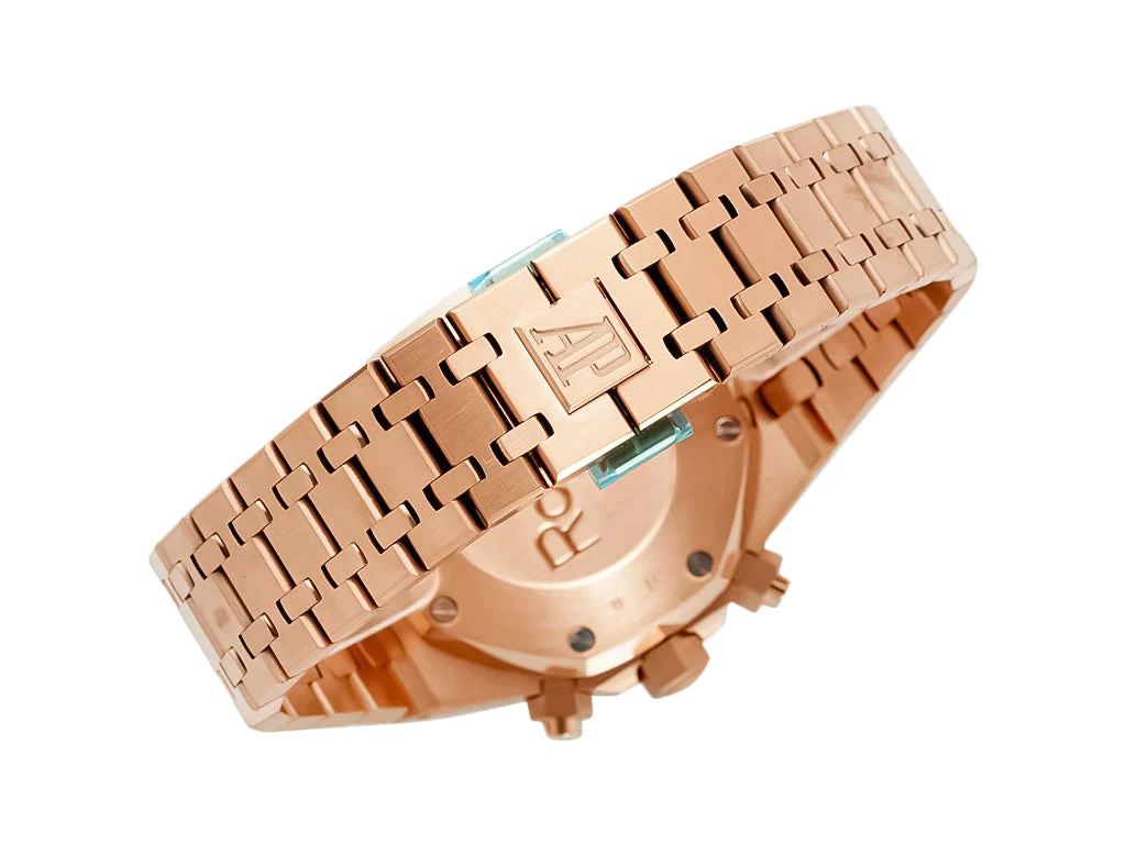Royal Oak Chronograph Pink Gold with Blue Dial (41mm)