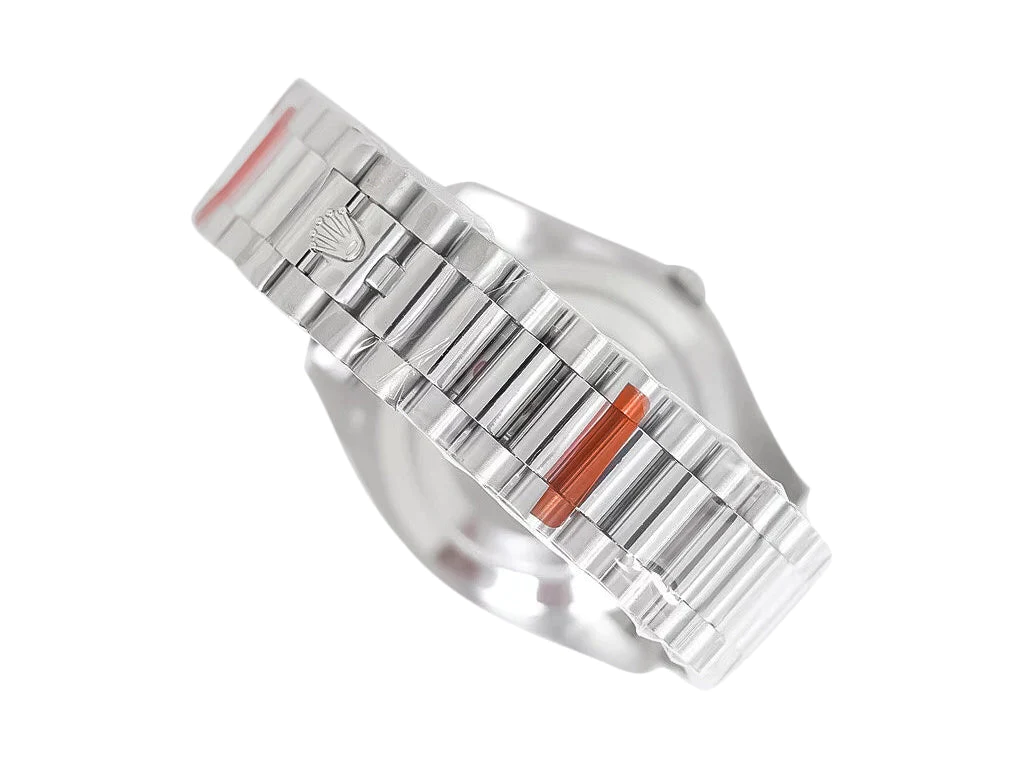 Day-Date 40 Platinum 'President' with Ice Blue Diamond Dial and Smooth Bezel