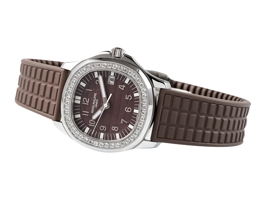 Aquanaut Luce Stainless Steel Diamond Brown
