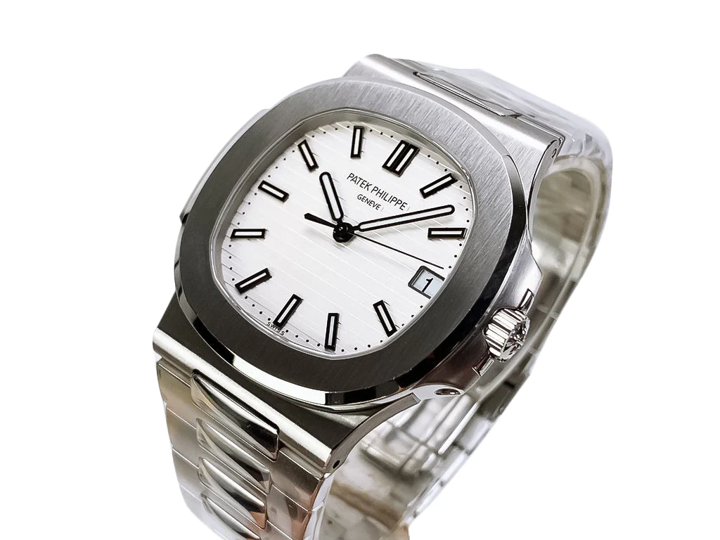 Nautilus Stainless Steel with White Dial (40mm)