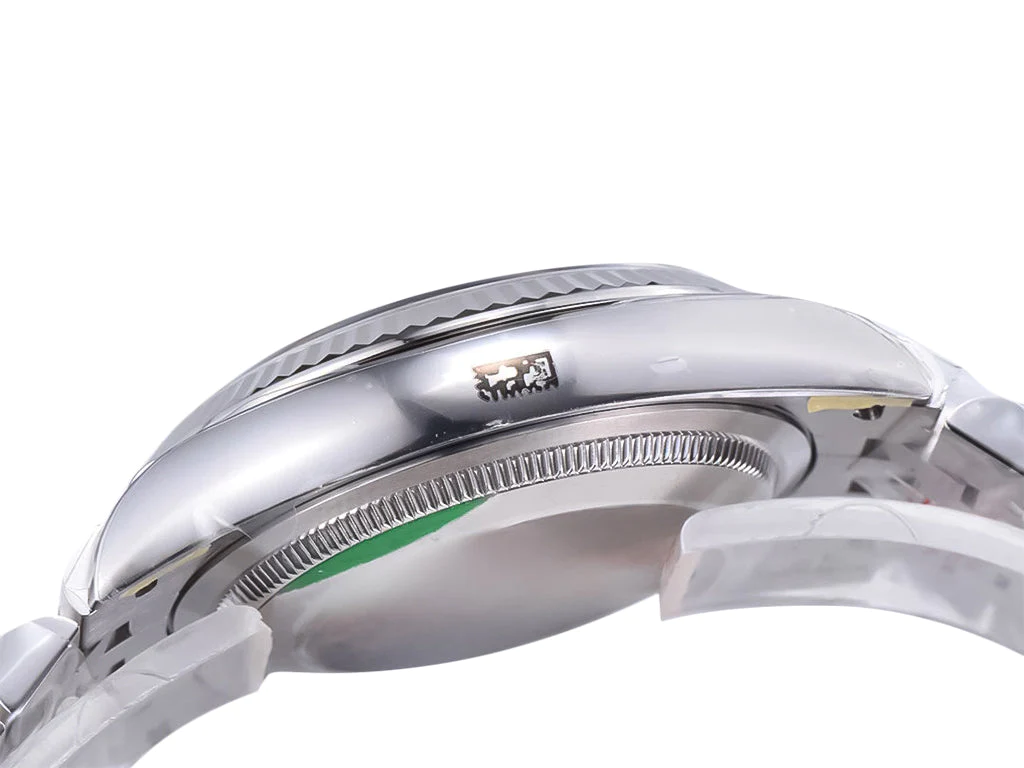 Datejust 36 Stainless Steel on Jubilee with Diamond Black Dial and Fluted Bezel