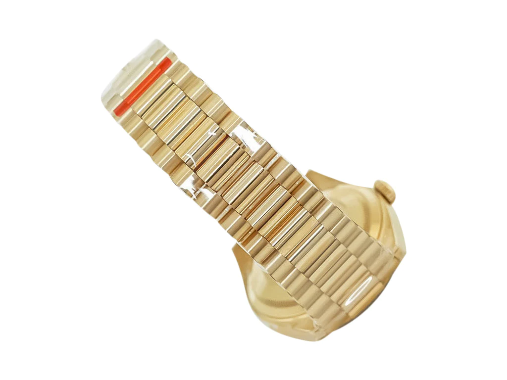 Day-Date 36 Stainless Steel 'President' with Silver Dial and Diamond Bezel