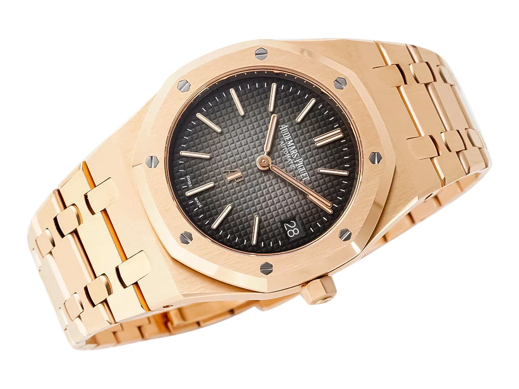Royal Oak 'Jumbo Extra-Thin' Pink Gold '50th Anniversary' with Grey Dial (39mm)