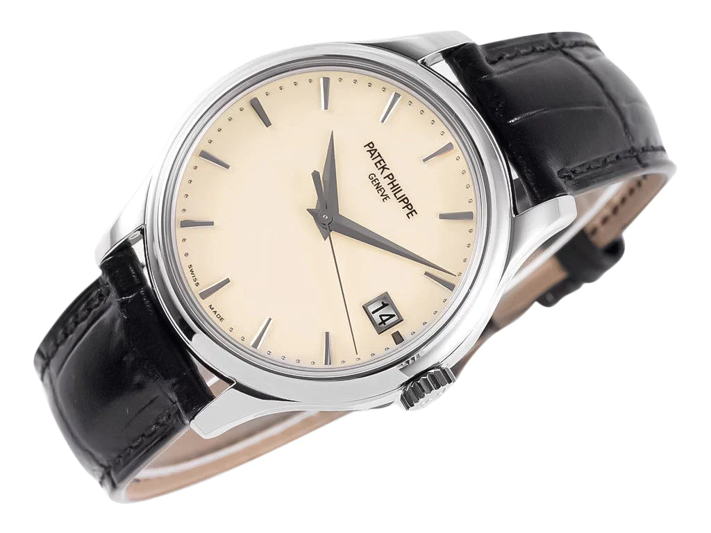 Calatrava Stainless Steel with Ivory Dial (39mm)