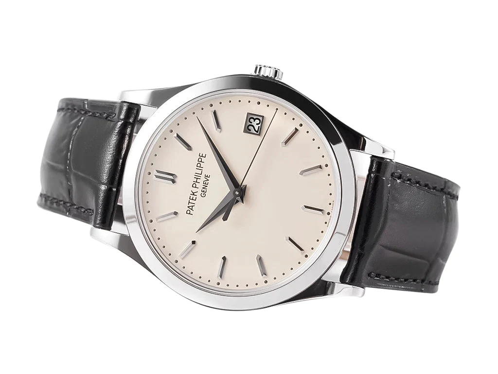 Calatrava Stainless Steel with Ivory Dial (38mm)