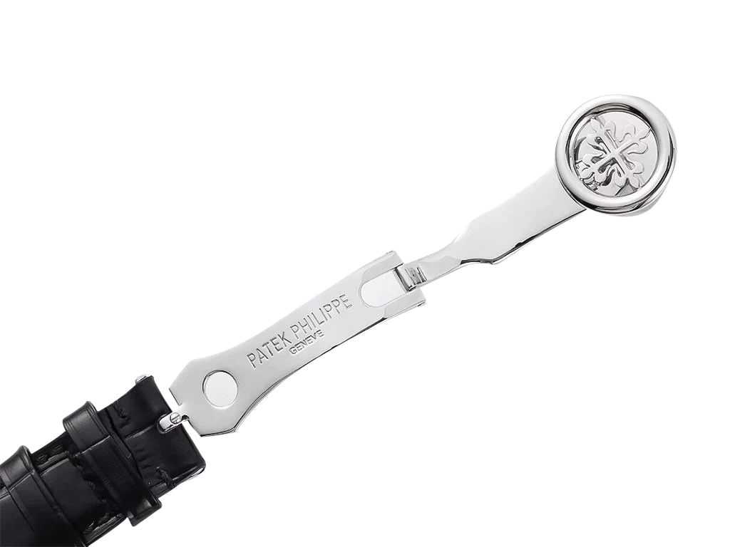 Calatrava Stainless Steel with Silver Guilloche Dial (38mm)