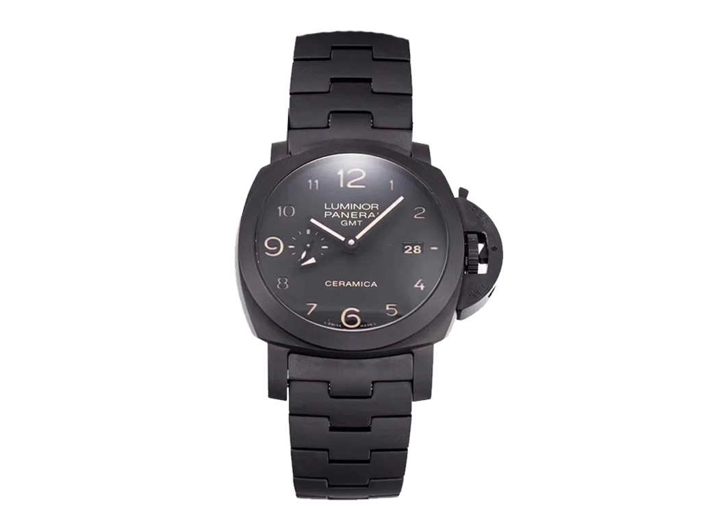 Luminor 1950 3 Days GMT Automatic Titanium and Ceramic Case with Black Dial (44mm)