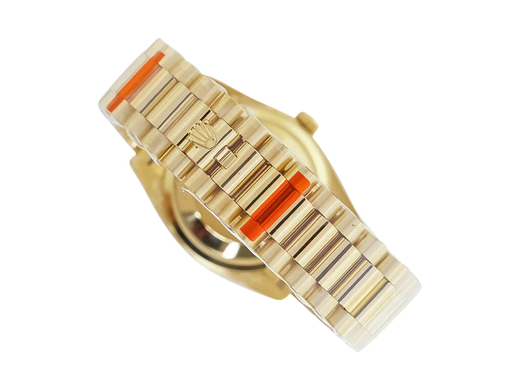 Day-Date 36 Stainless Steel 'President' with Silver Dial and Diamond Bezel