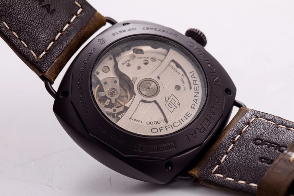 Radiomir Composite Black Seal 3 Days Automatic with Brown Dial and Brown Strap (45mm)