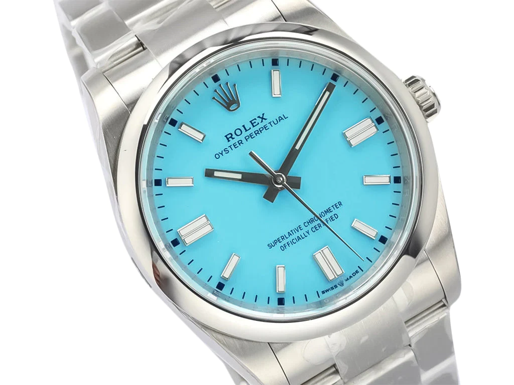 Oyster Perpetual 36 Stainless Steel 'Tiffany' with Blue Turquoise Dial