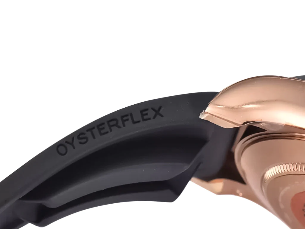 Cosmograph Daytona Rose Gold Oysterflex with Black Dial