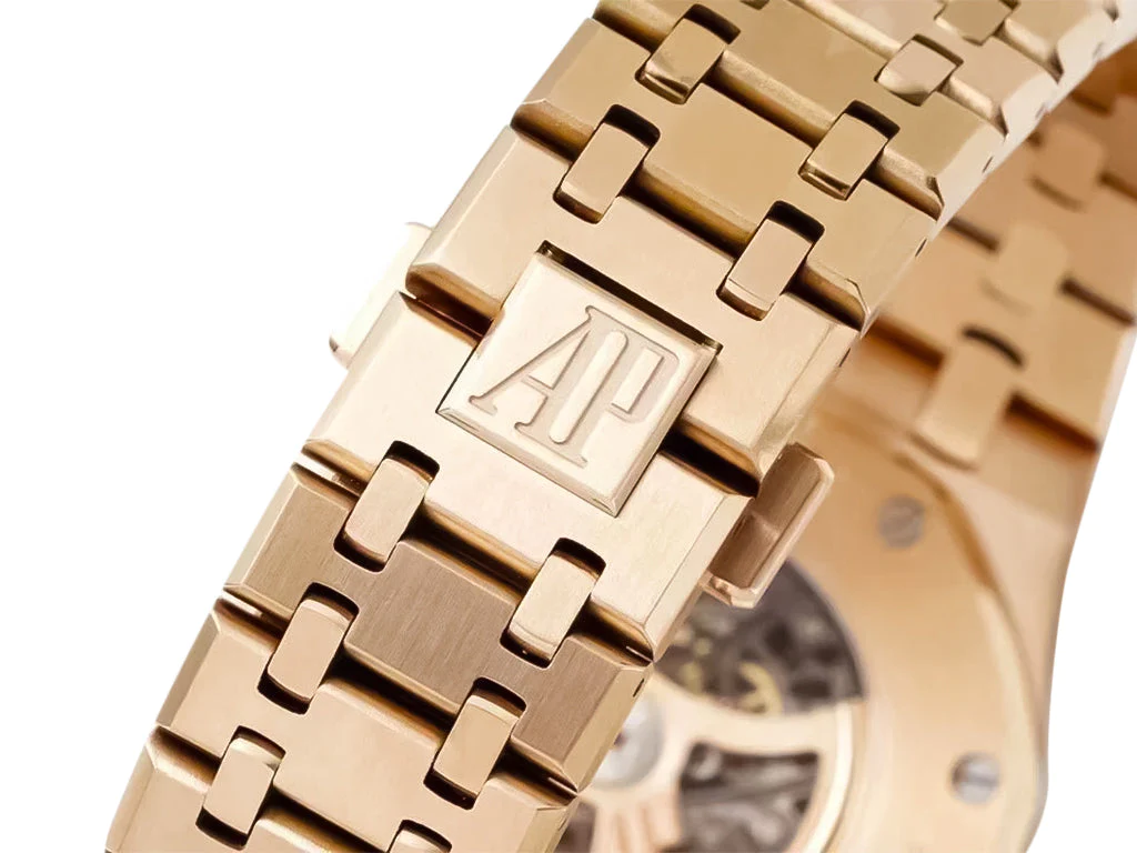 Royal Oak Pink Gold Openworked Double Balance Wheel (41mm)