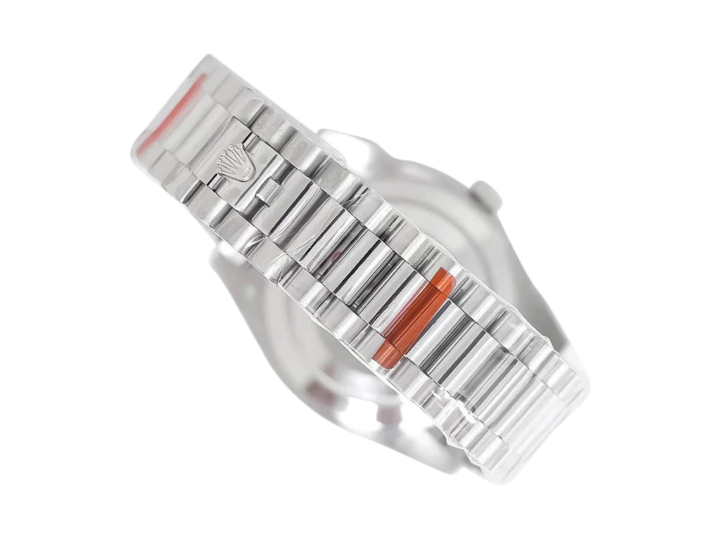 Day-Date 40 Platinum 'President' with Ice Blue Dial and Fluted Bezel