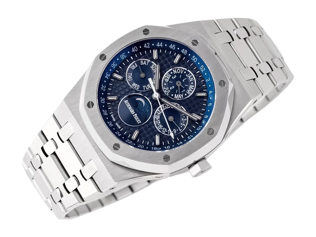 Royal Oak 'Perpetual Calendar' Stainless Steel with Blue Dial (41mm)