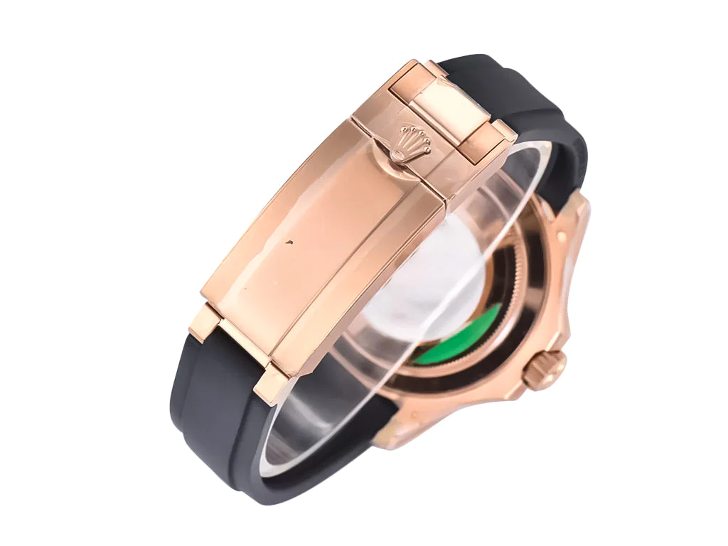 Yacht-Master Rose Gold on Oysterflex with Black Dial (40mm)