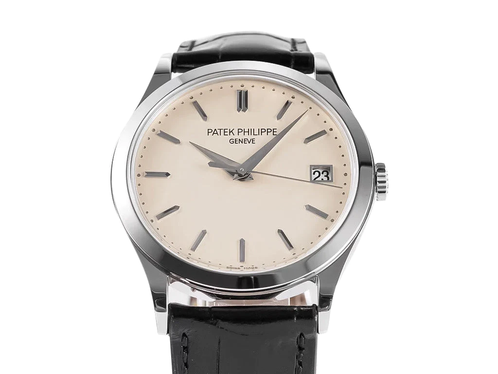 Calatrava Stainless Steel with Ivory Dial (38mm)