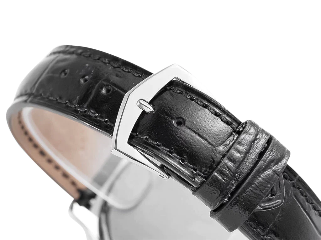 Calatrava Stainless Steel with Black Dial (39mm)