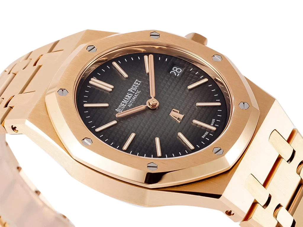 Royal Oak 'Jumbo Extra-Thin' Pink Gold '50th Anniversary' with Grey Dial (39mm)