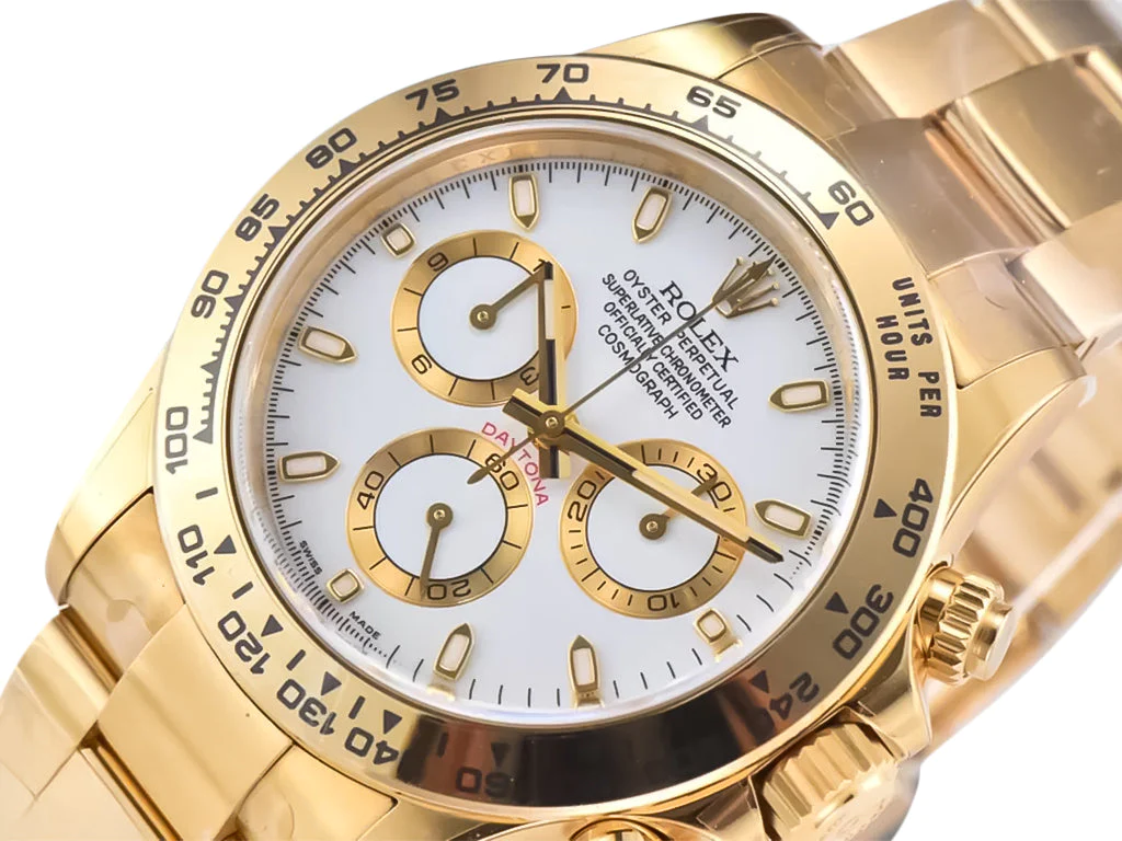 Cosmograph Daytona Yellow Gold with White Dail