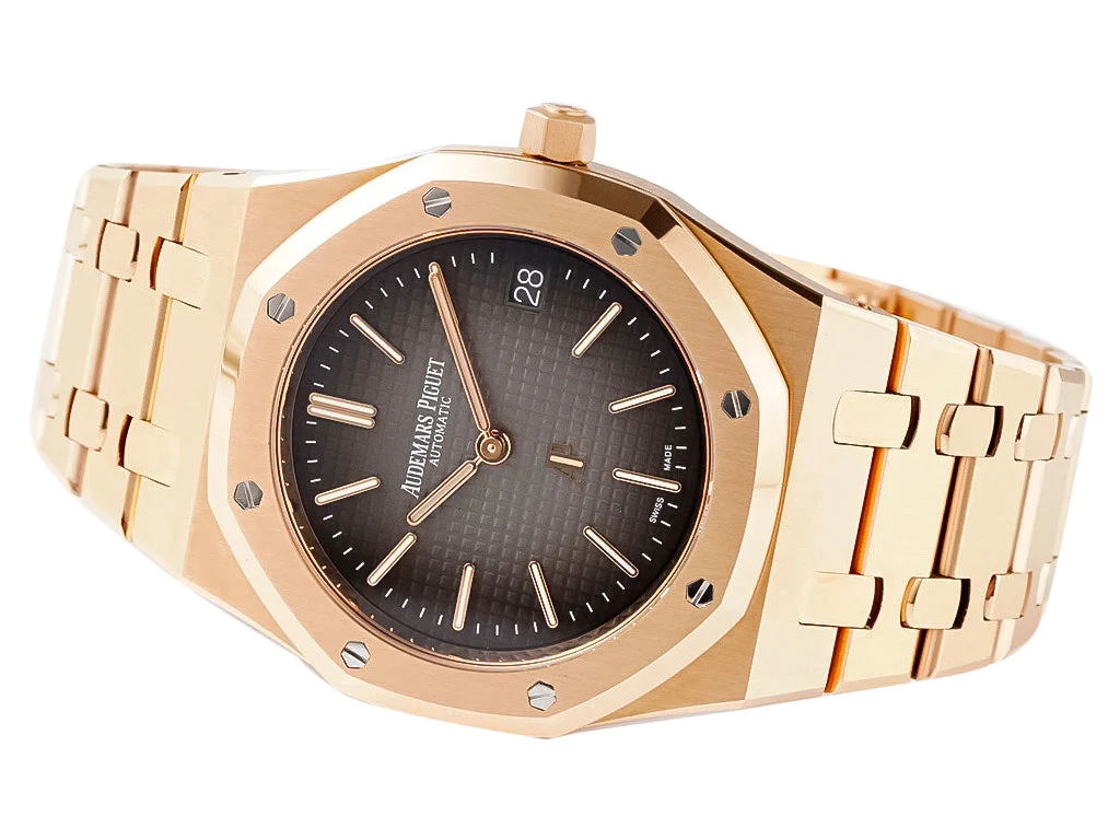 Royal Oak 'Jumbo Extra-Thin' Pink Gold '50th Anniversary' with Grey Dial (39mm)