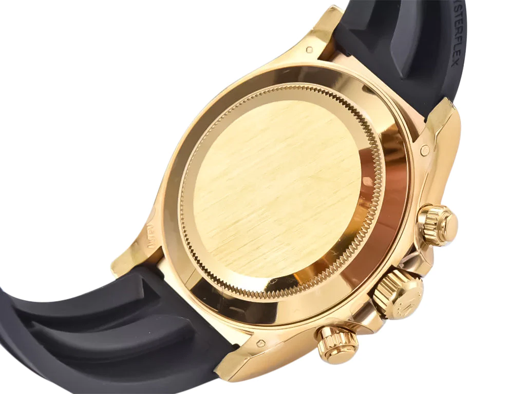 Cosmograph Daytona Yellow Gold Oysterflex Diamond Black Dial