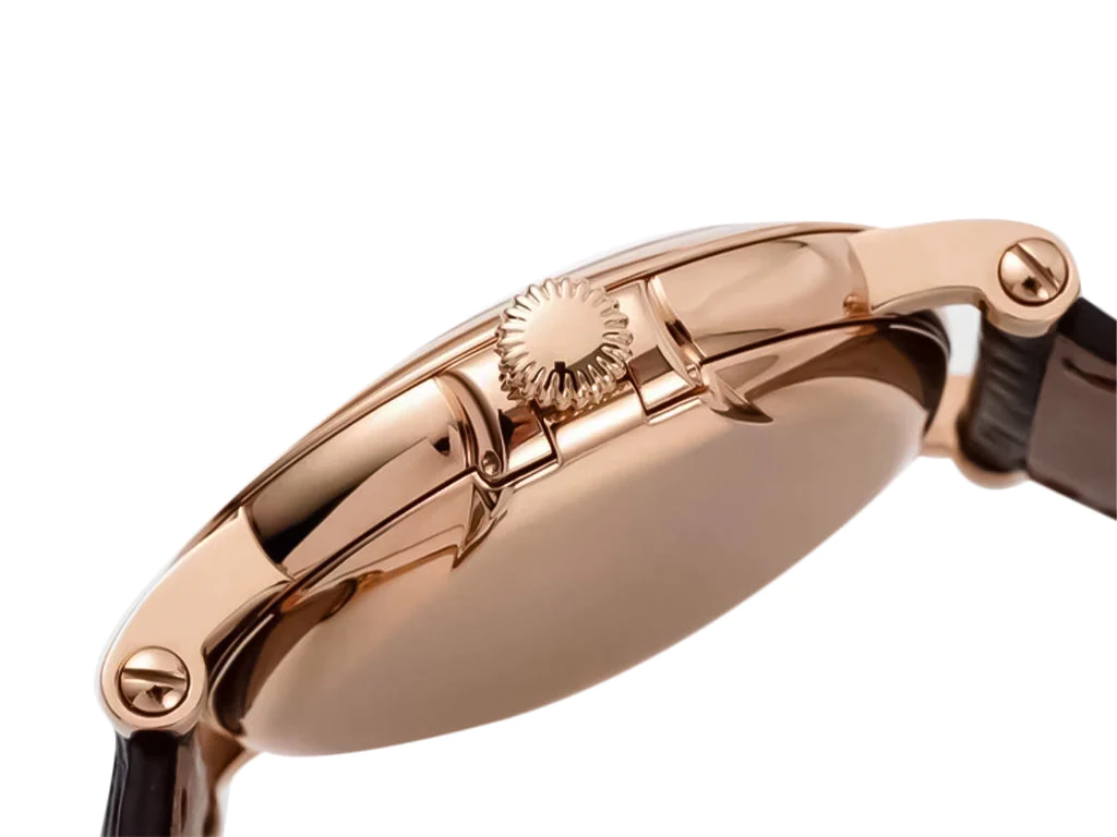Calatrava Rose Gold with Silver Guilloche Dial (38mm)