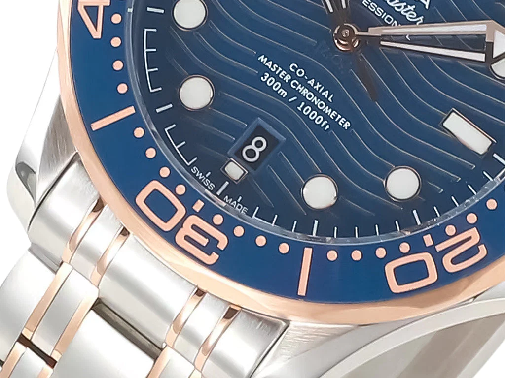 Seamaster Diver 300 Two Tone Rose Gold with Blue Dial (42mm)